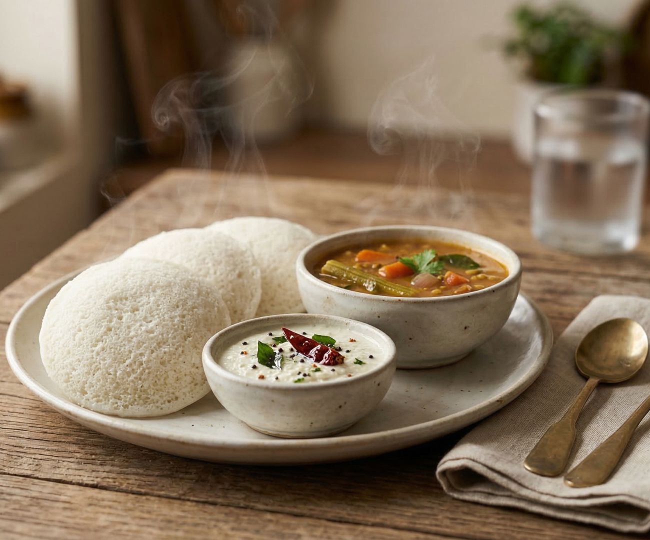 Plain Idli